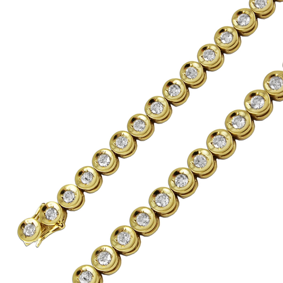 Brillantarmband Gelbgold 750 18K Brillanten 3.0ct 18