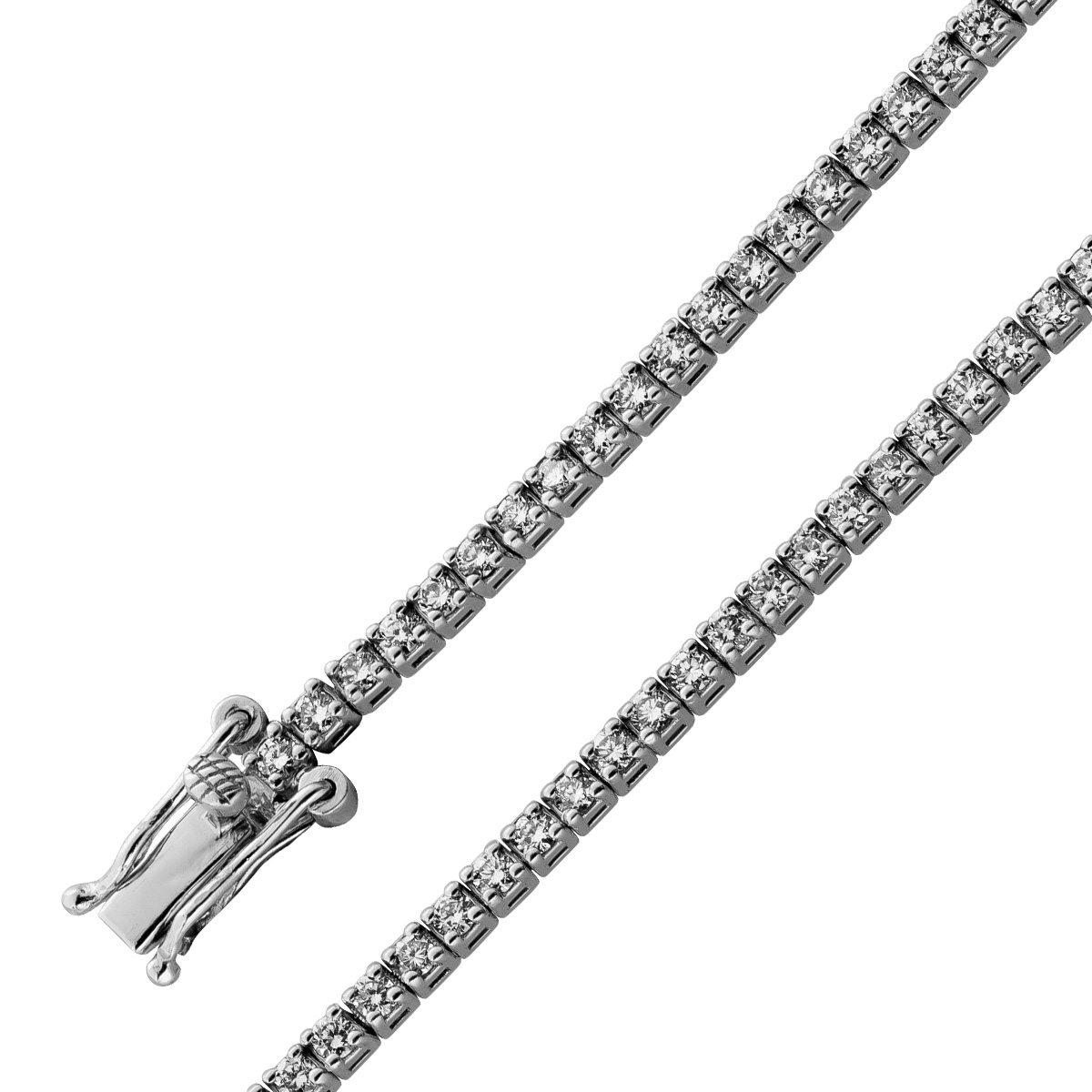 Tennisarmband 1ct Silber 925 Lab Grown Diamant Labor Brillantarmband 20