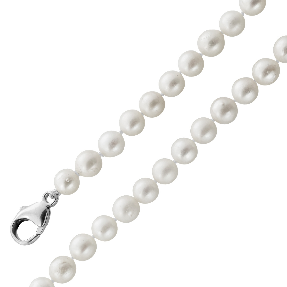 Perlenkette 88cm japanische Akoyaperlen 7-6.5mm 88