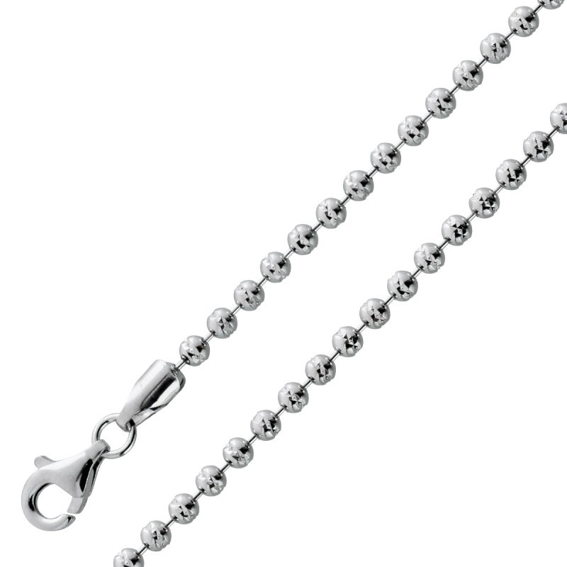 Halskette Kugelkette Silber 925 Breite 2,4mm