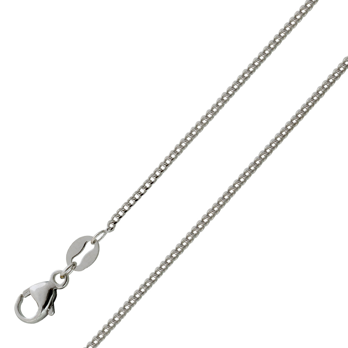Platin Franco Kette Fuchsschwanz 950 massiv 1,2mm 50 Platin Franco Kette Fuchsschwanz 950 massiv 1,2mm 50