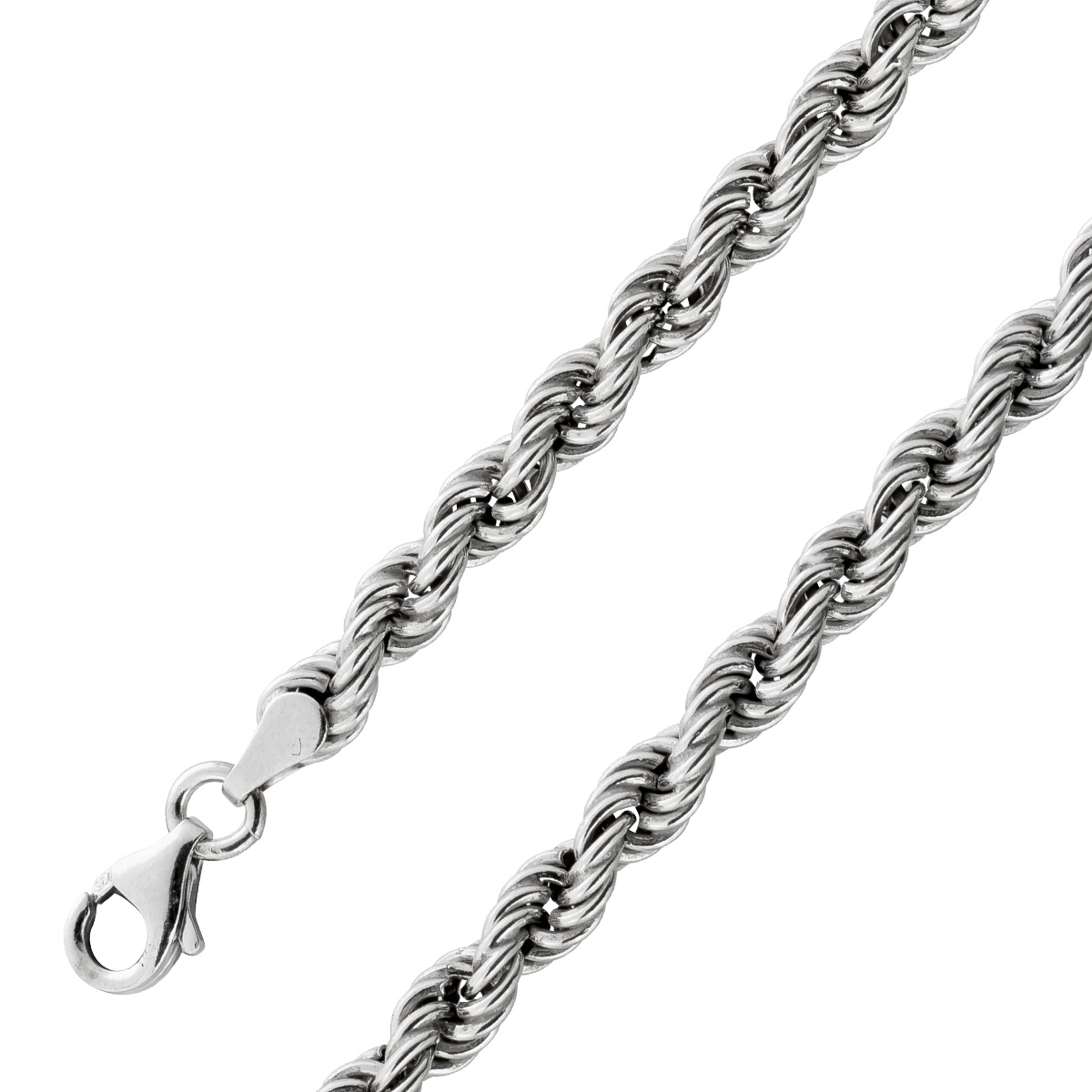 Kordelkette Dookie Rope 4,2mm Sterling Silber 925 60 Kordelkette Dookie Rope 4,2mm Sterling Silber 925 60