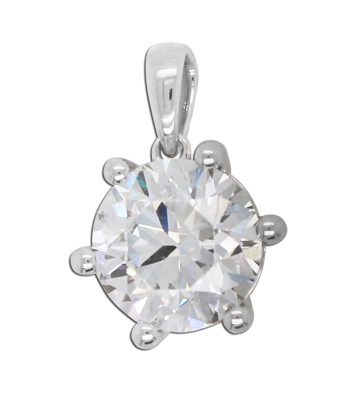 Brillant Anhänger 3.0ct F VSI Weißgol 585 14K Lab Grown Diamant IGI Zertifikat