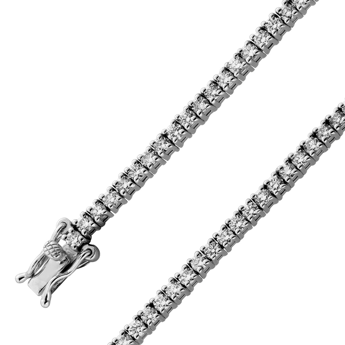 Tennisarmband 3ct Silber 925 Lab Grown Diamanten Laborbrillanten 20