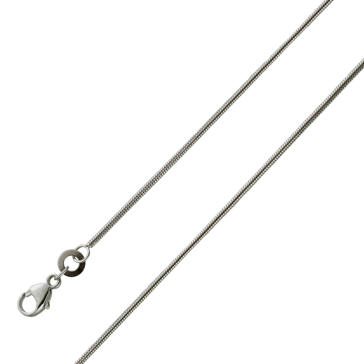 Platin kette 1 mm Platin 950 Schlange massiv 50 Platin kette 1 mm Platin 950 Schlange massiv 50