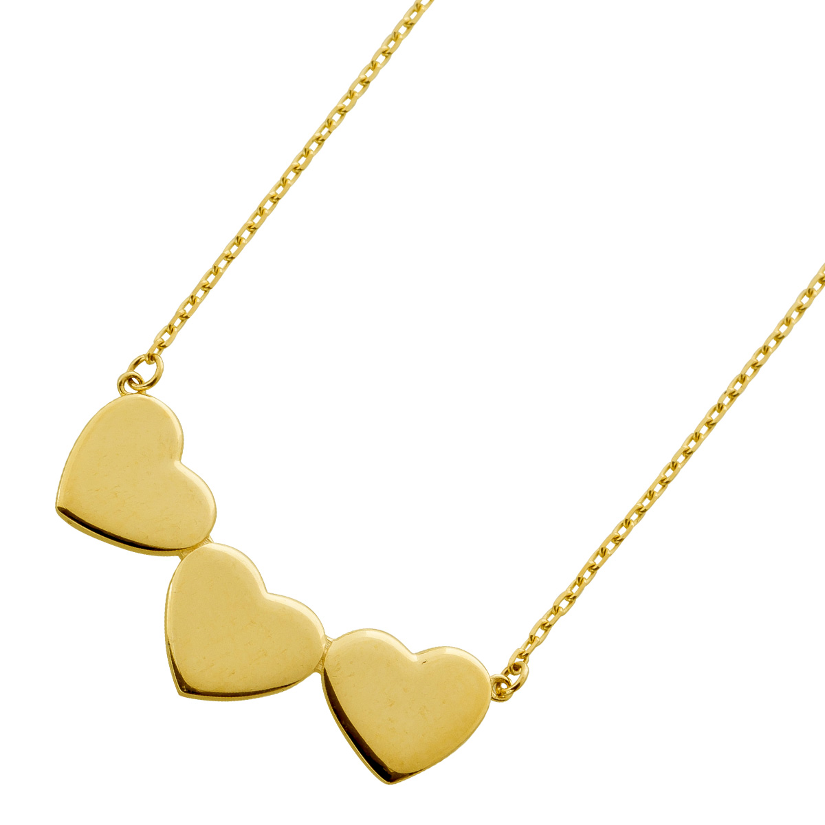 Herzkette Gelbgold 333 8 Karat 45cm 45