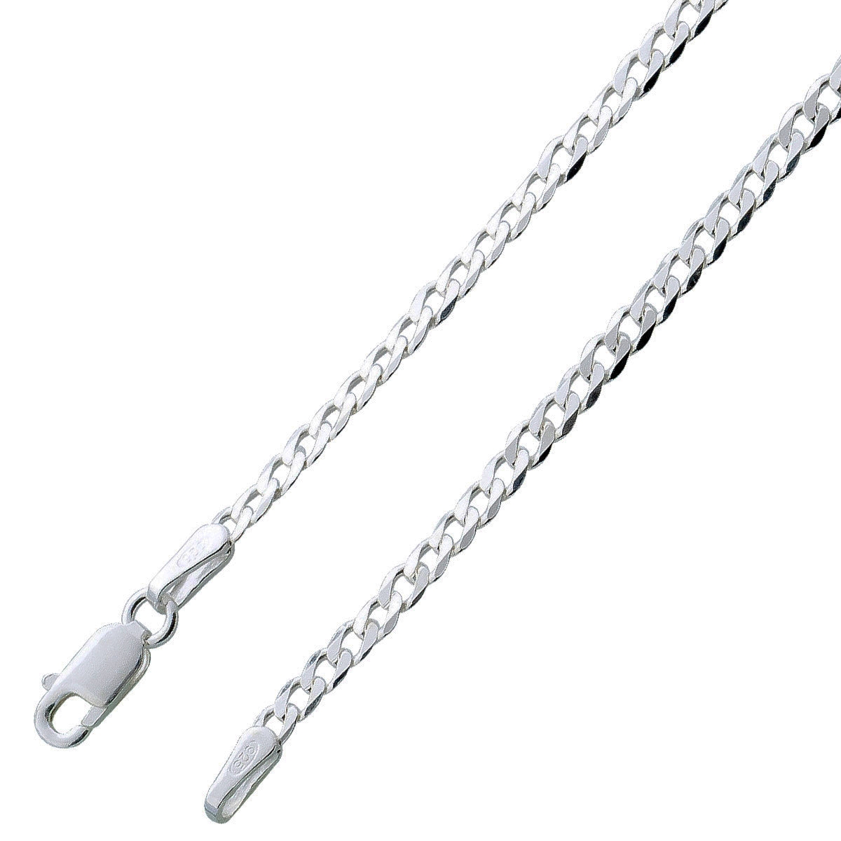 Panzerkette 1,1mm Sterling Silber 925 massiv UNO A ERRE 42