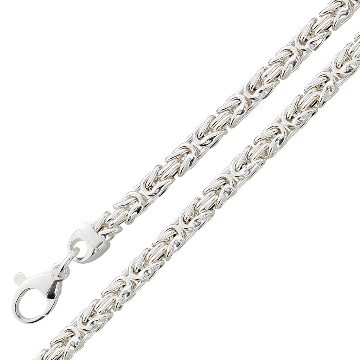 Königskette 3,7mm Sterling Silber 925 halbmassiv 65 Königskette 3,7mm Sterling Silber 925 halbmassiv 65