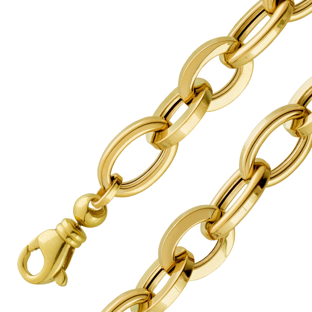 Armband 11mm Gelbgold 333 halbmassiv 20 Armband 11mm Gelbgold 333 halbmassiv 20