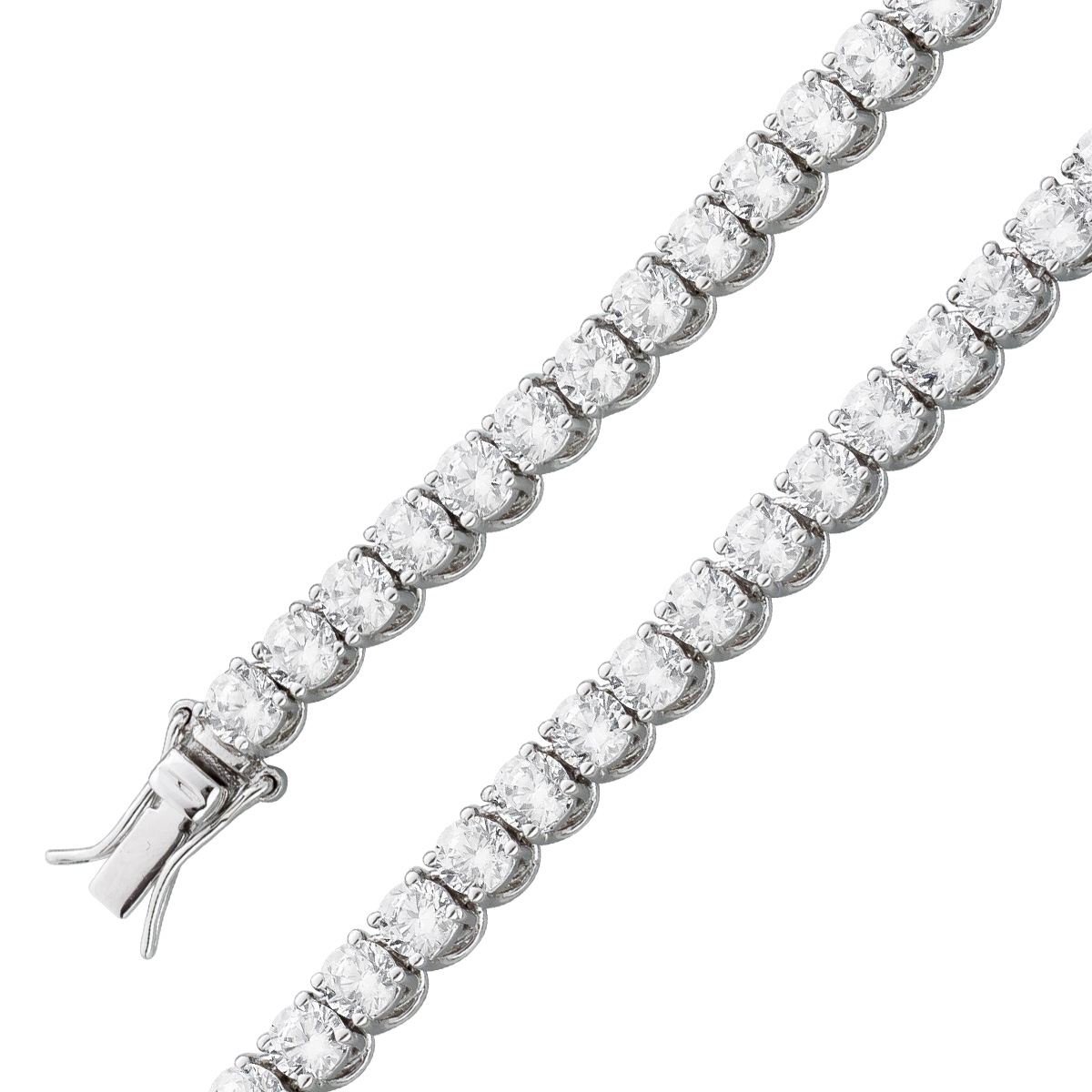 Tennis Armband Silber 925 weisse Zirkonia 21