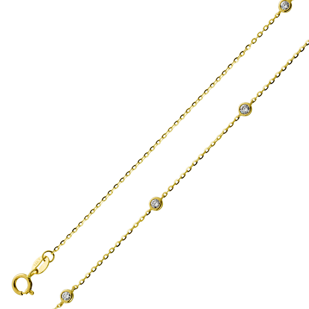 Diamant Collier Gelbgold 585 Brillanten 0.50ct TW VSI 46 Diamant Collier Gelbgold 585 Brillanten 0.50ct TW VSI 46