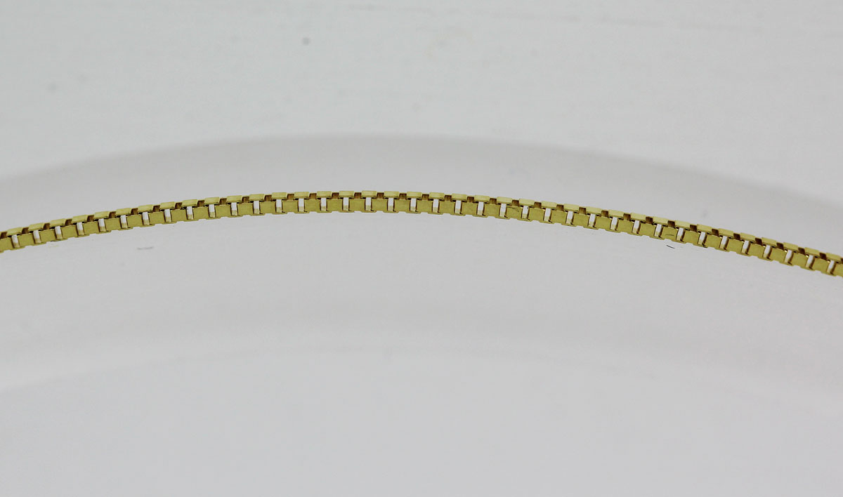 Venetian Chain 0.9mm Yellow Gold 333 8 Karat Solid Polished 40