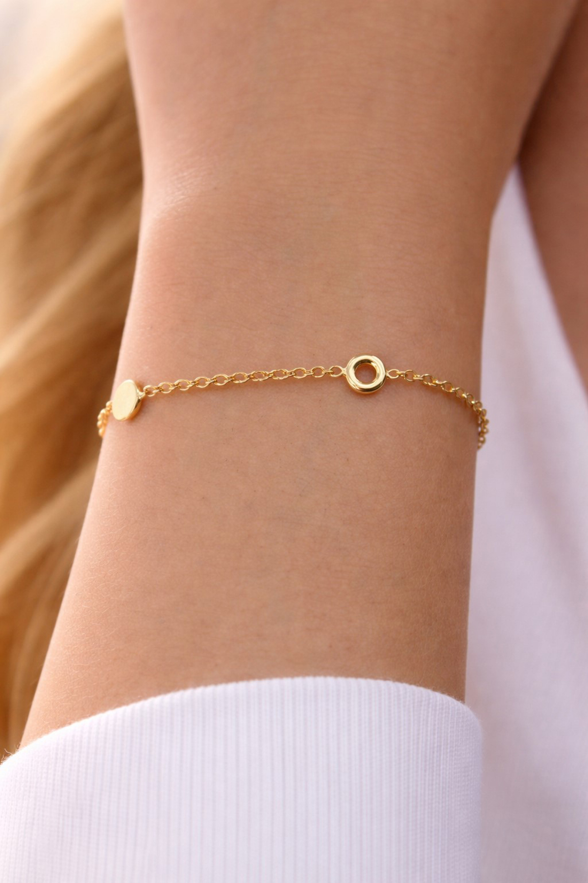 Boho Armband Gold 375 9 Karat 19