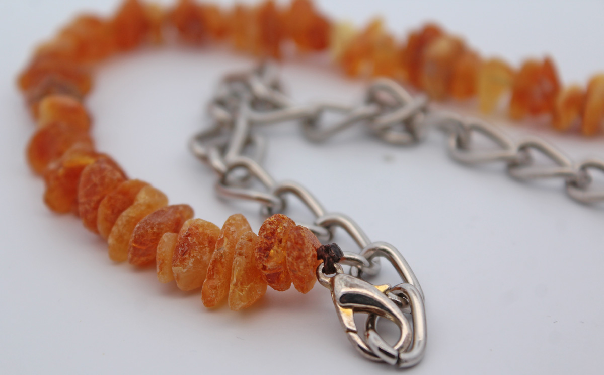 Dog Collar Baltic Natural Amber 50-68cm
