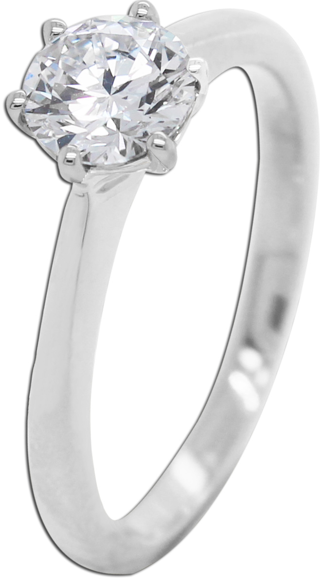 Solitärring 0.75ct F VSI Weißgold 585 14K Lab Grown Diamant 20