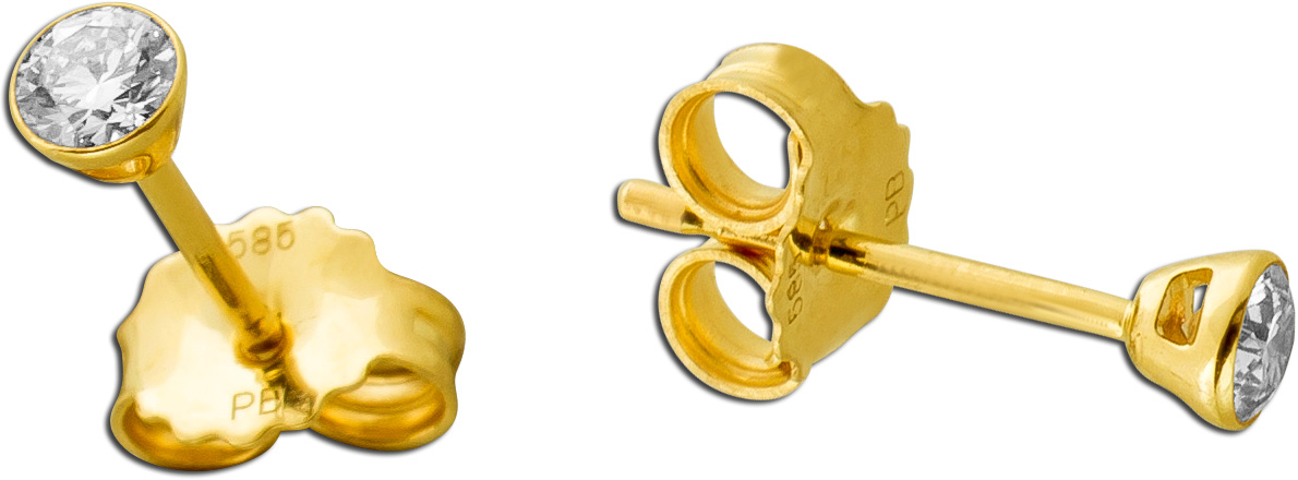 Diamant Ohrstecker Gold 585 14K Lab Grown Diamanten 0.20ct