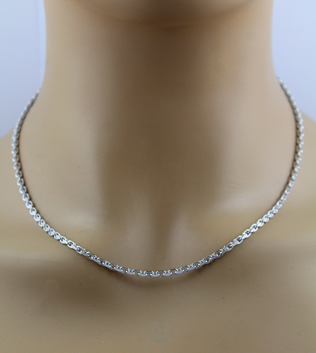 Anchor Chain 2.7mm Platinum 950 diamond-cut solid 45