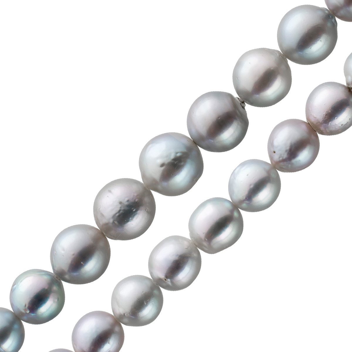 Perlen Collier 43cm Südseezuchtperlen 11mm Silber 925 43