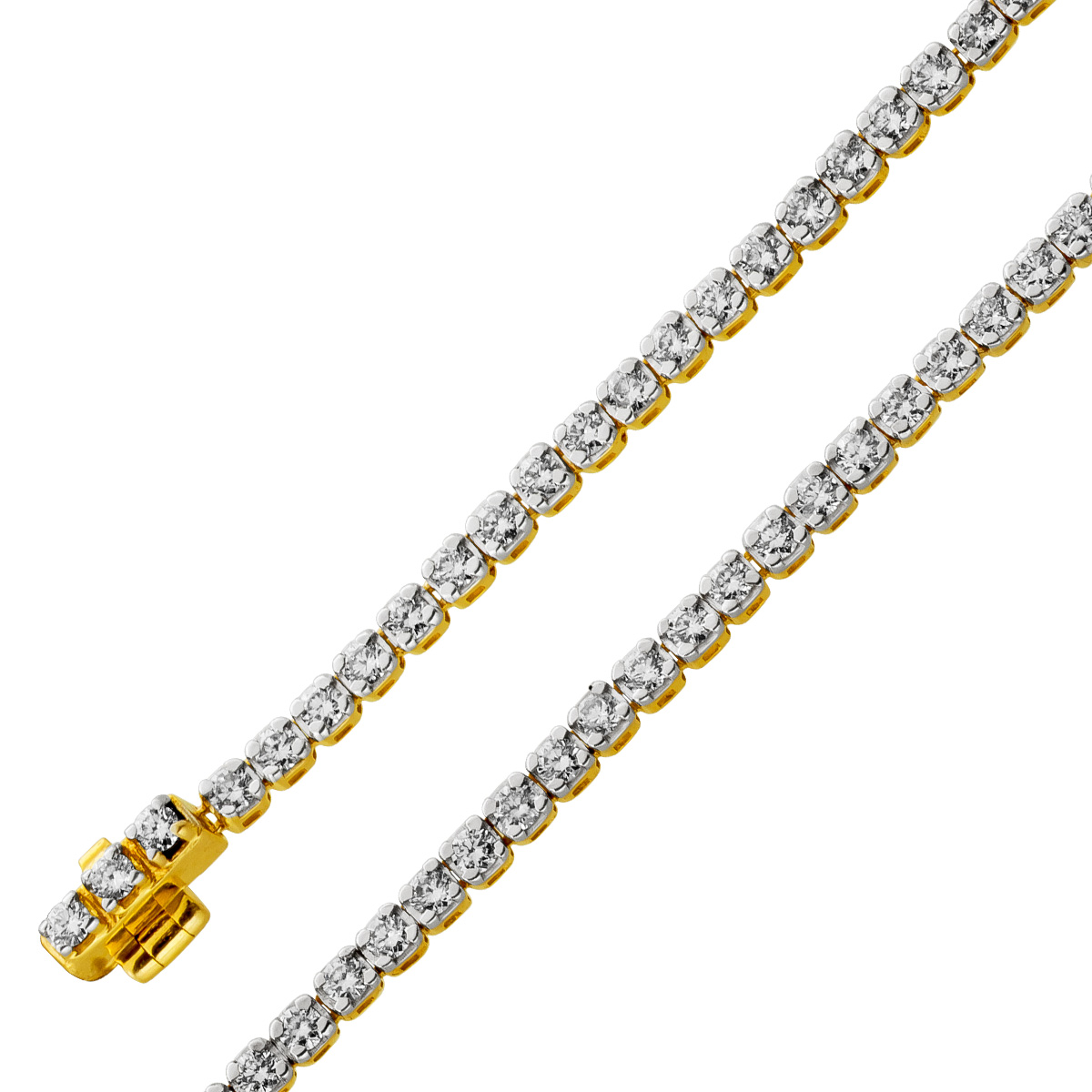 Tennis Armband Gelbgold 585 14K Brillanten 1.50ct TW SI 20