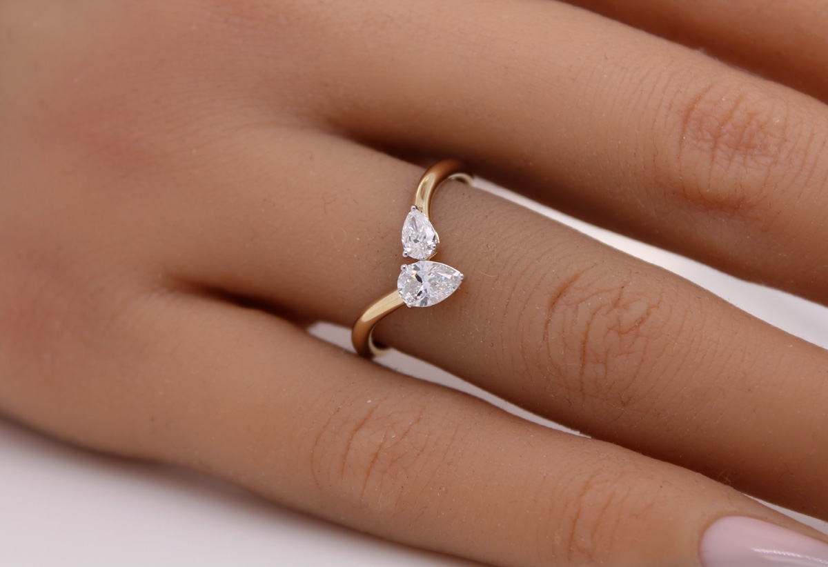 Diamond Ring 0.50ct Gold 585 14K Lab Grown Diamonds 17