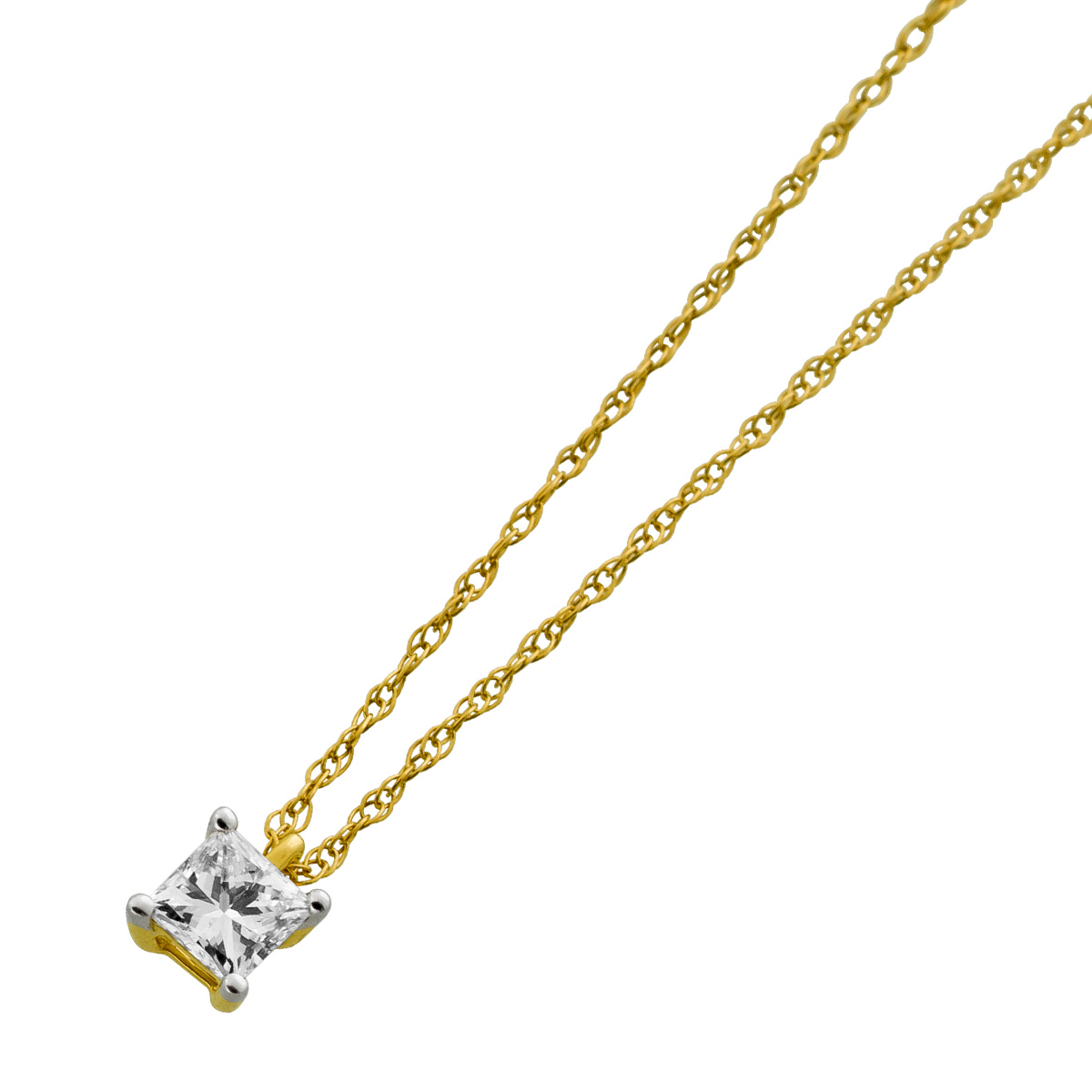 Diamant Kette 0.25ct Anhänger Gold 58514K Lab Grown Diaman 45